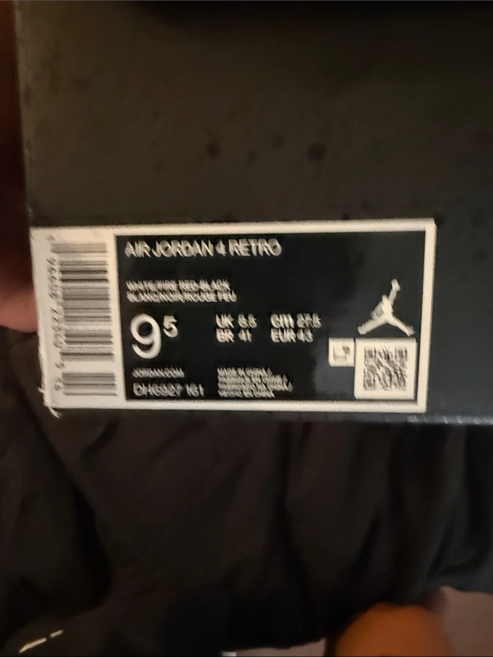 Jordan Flight Shoe Box – Black, Red & White Logo